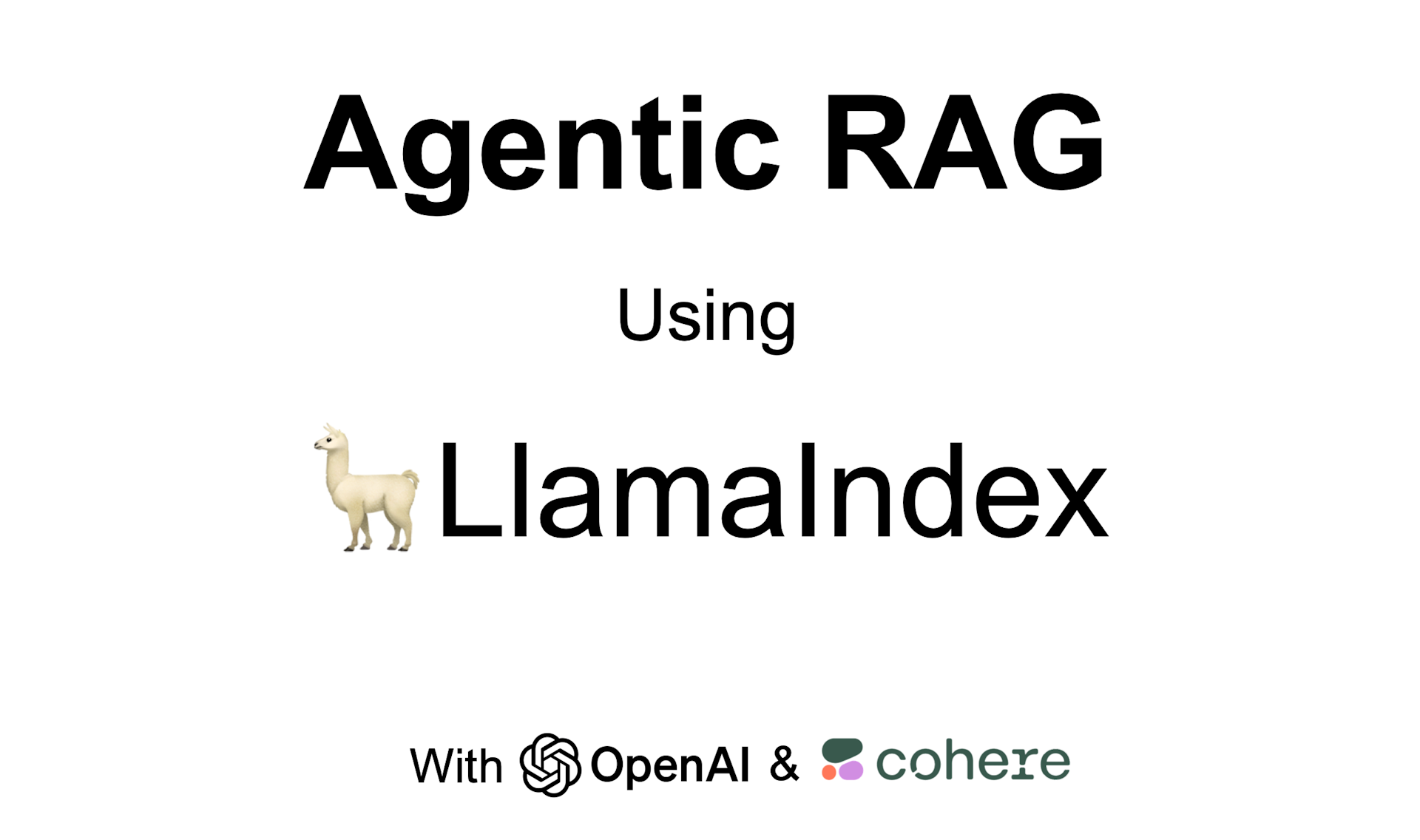 Agentic RAG With LlamaIndex — LlamaIndex, Data Framework for LLM  Applications